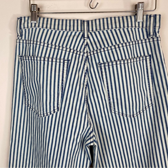 Reformation Stretch Flood Wide Leg Jeans in Fiji Stripe - Picture 3 of 10